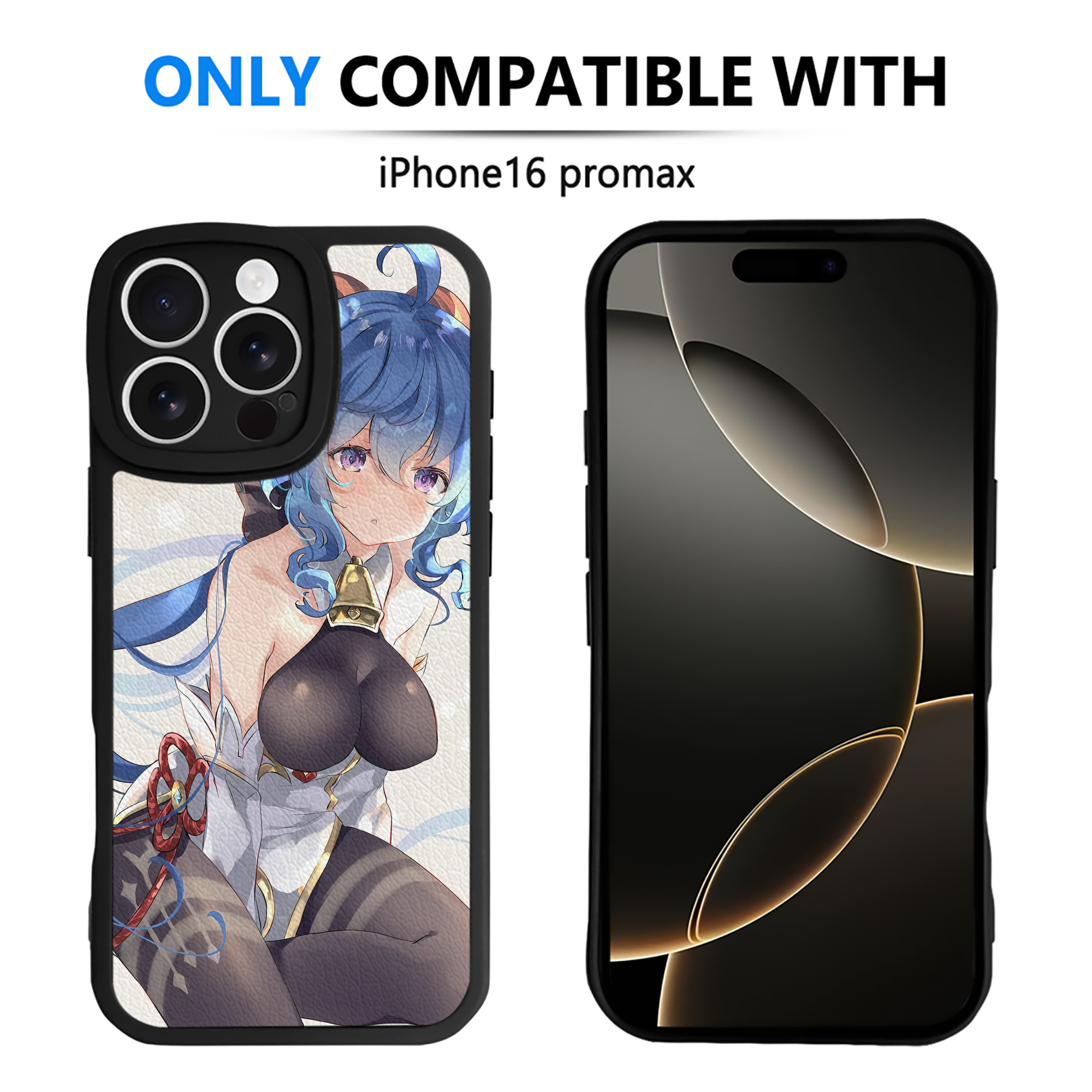 げんし神 genshin 【iPhone 16シリーズ対応】シリコンスマホケース（レザー調） 材質：シリコン